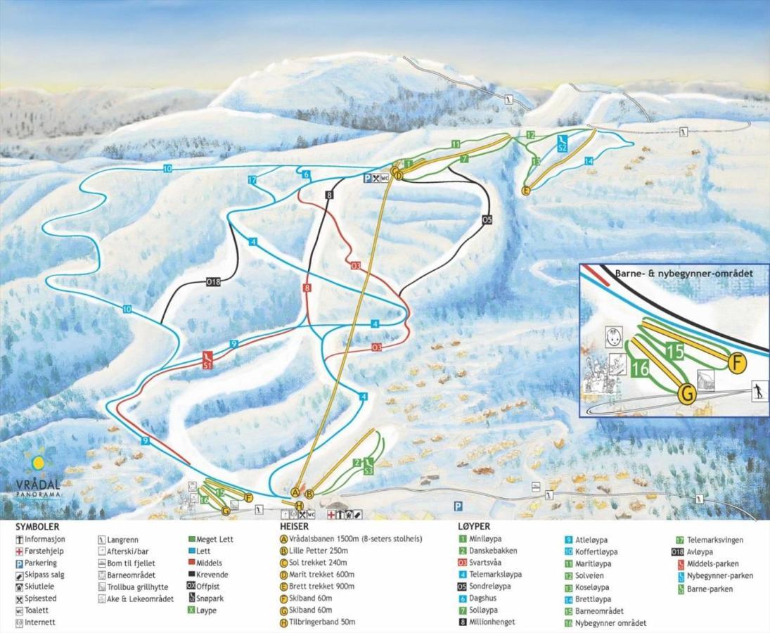 Vradal Panorama - Flott Hytte Pa Toppen Sinnes Exterior photo